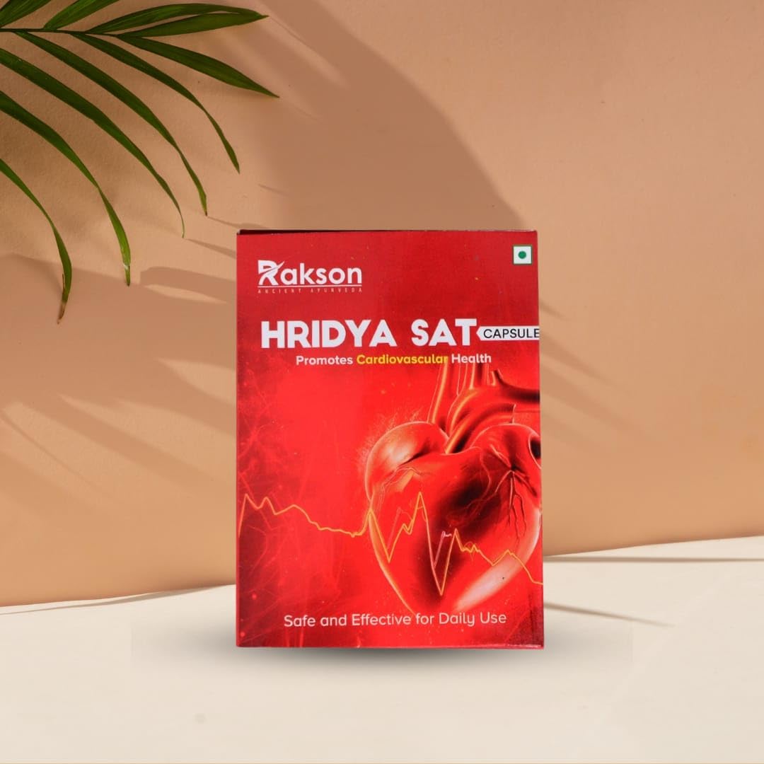 rakson Life Hridya Sat Capsule - Herbal Supplement, 60 Count
