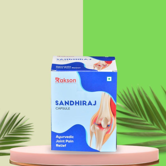 Rakson Life Sciences Sandhiraj Capsule, 60 Count Herbal Supplement for Joint Health & Pain Relief, Includes Ayurvedic Ingredients like Ashwagandha, Turmeric, Ginger