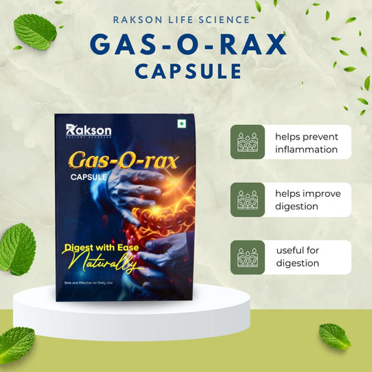 Rakson life sciences GAS-O-RAX Capsule 60 caps